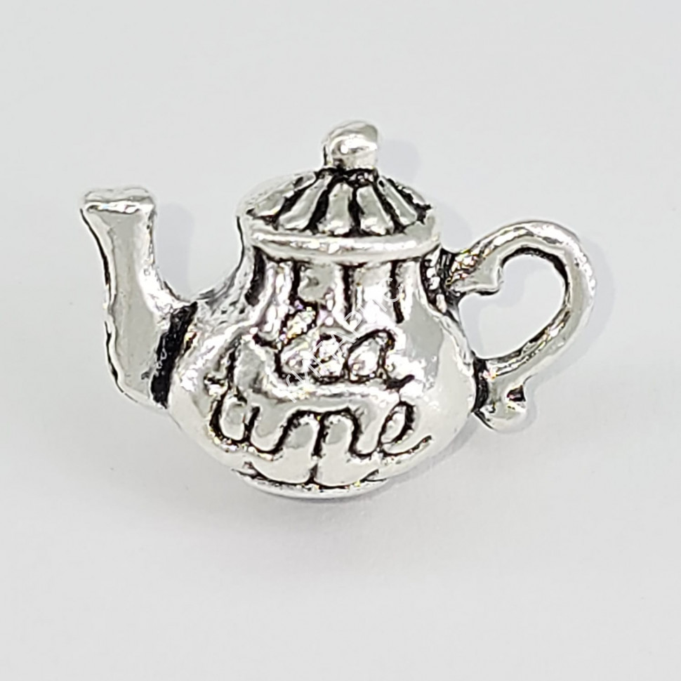 WhatsApp Image 2024-02-26 at 14.39.21 Подвеска "Чайник lea time" для бижутерии 5 шт в уп, античное серебро, 11.8 мм х 16.6 мм х 2 мм